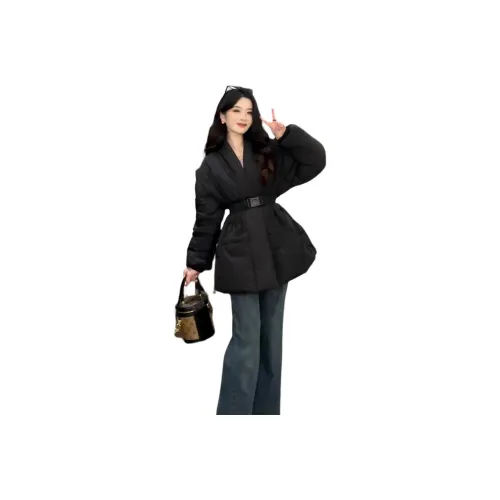 BONAS Черный Женский Пуховик