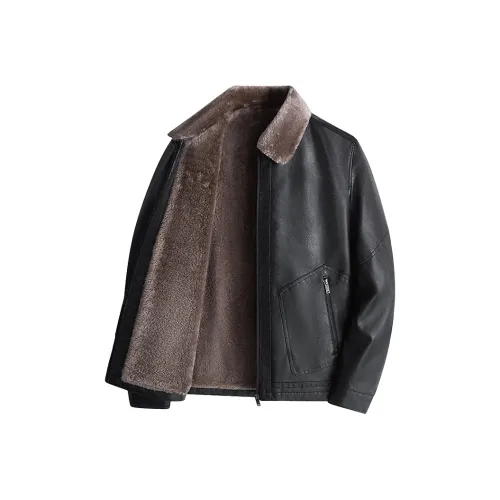 EMINU Мужские кожаные куртки