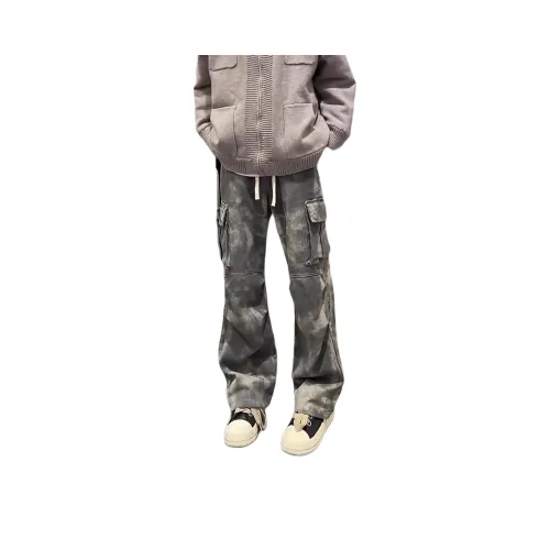 BEAR UNION Черный Серый Цвет Унисекс Повседневные Штаны