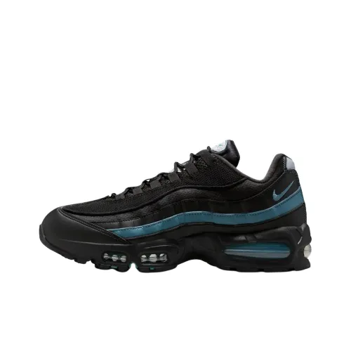Nike Air Max 95 Дышащие Беговые Кроссовки Унисекс Черные Синие