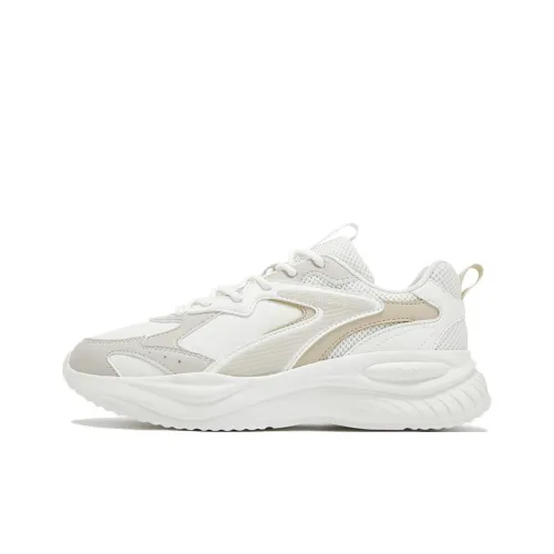 361° Slip-resistant Waterproof Abrasion-resistant Low-top Casual Shoes Women's Feather White Oat Milk
