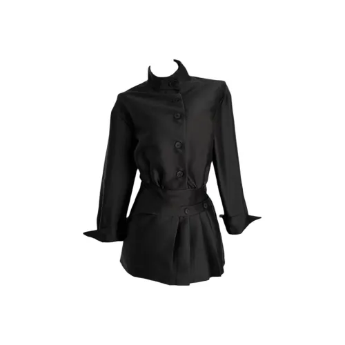 MO VOICE Черный Красный Женские Комплекты с Юбкой