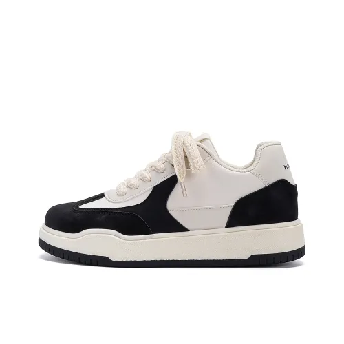 HUANQIU Легкий Skateboard Обувь с Низким Верхом Мужская Белый Черный