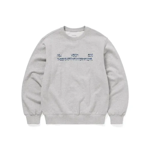 Thisisneverthat FW25 NEW VISION 2010 Crewneck Heather GREY Sweatshirt Unisex