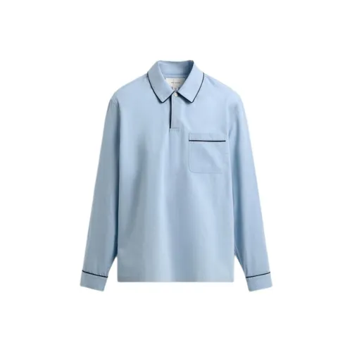 ZARA ORIGINS Небесно-голубой Мужская Поло