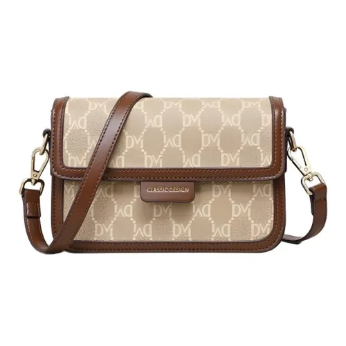 OUBOTE Сумка через плечо из синтетической кожи женская кофейно-коричневая