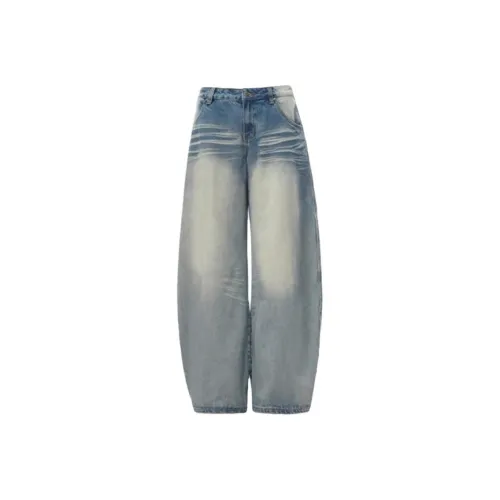 PZHK Blue Women's Jeans PZHK Синий Женские Джинсы