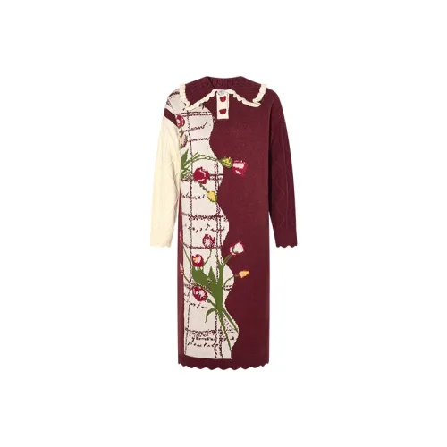 Two Or Three Things Длинное платье с длинными рукавами женское