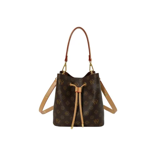 Meter Процветание Сумка-ведро Сумка через плечо Сумка на плечо Коричневый