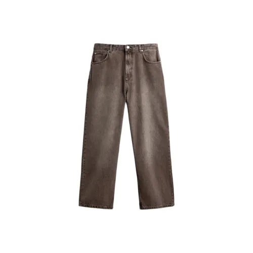 ZARA Коричневый Мужской Джинсы