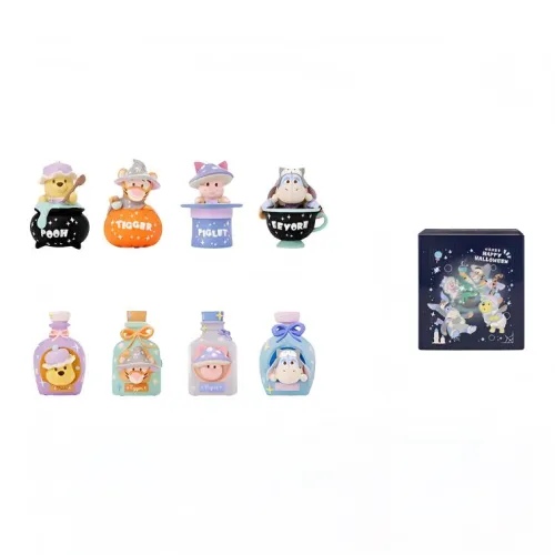 Disney x DISNEYLAND 2025 Halloween Winnie The Pooh и Friends Ожерелье Слепые коробки Один Blind Коробка