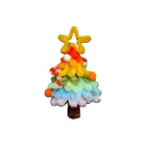 [Твист Stick Материал Сумка] Радужный Градиентный Рождество Деревья Украшение