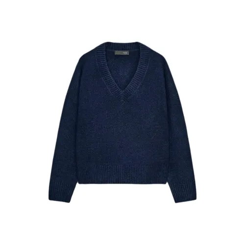 ZARA Морской синий Женские Свитера