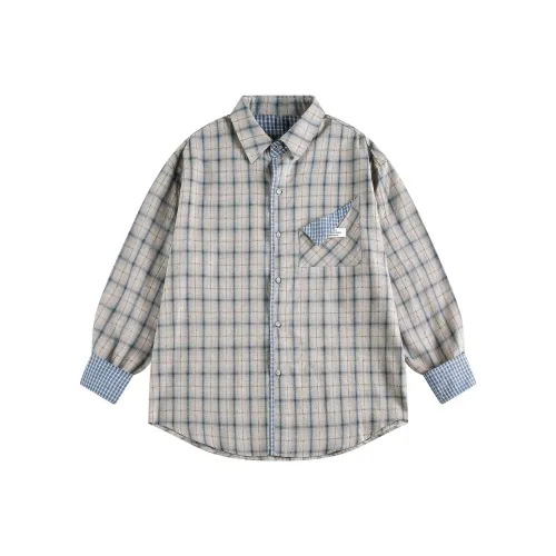 JIKENDI Синий Унисекс Рубашки