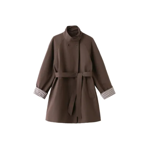 Devanro Коричневый Женский Тренч