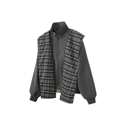 BLACK AT Серый Унисекс Куртки