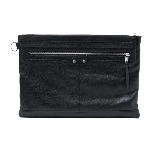 Balenciaga Шерсть Клатч Мужской Черный