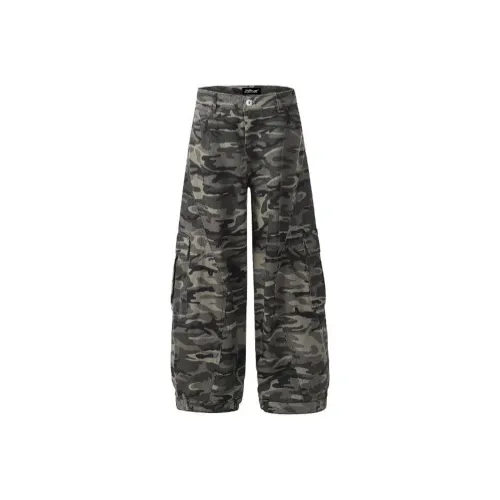 WELTER EXPERIMENT Камуфляж Унисекс Джинсы