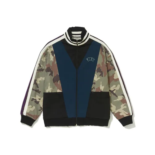Piet Co-brand Сине-зеленый Многоцветный Унисекс Куртки