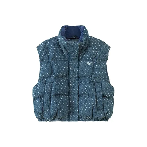 CHUU Темный деним синий женский пуховик