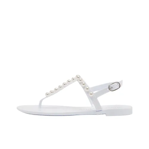 Stuart Weitzman SW Шлепанцы Женские Белые