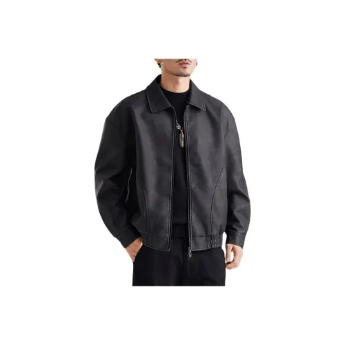 EMINU Мужские кожаные куртки