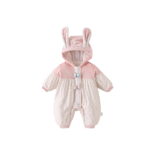 XiaoJinBu Розовый Малыш Комбинезоны Ползунки