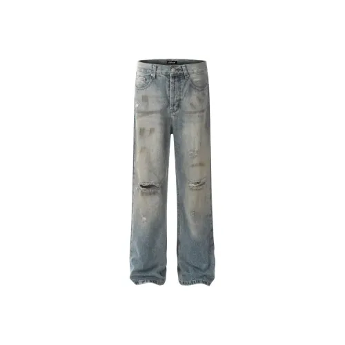 WELTER EXPERIMENT Blue Unisex Jeans