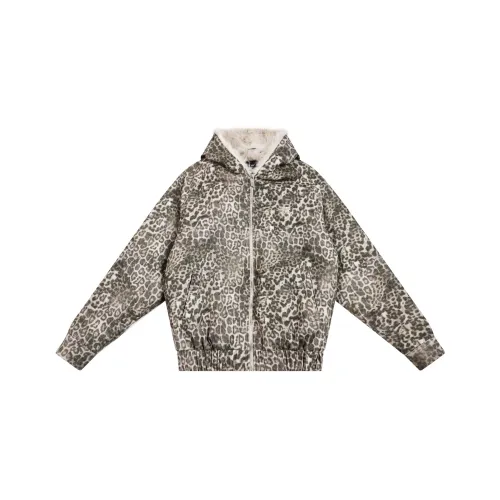 FDR Леопардовый принт Унисекс Пуховики