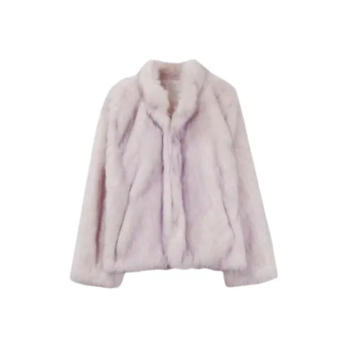 ZEKIKO STUDIO Фиолетовый Женские Меховые изделия