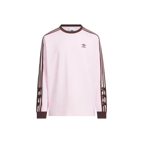 Adidas Originals Прозрачный Розовый Темно-Коричневый Детские Футболки