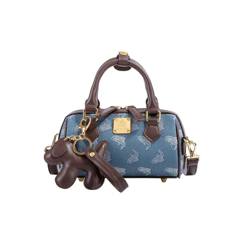 FAIRWHALE Полиуретан Сумка Стандартная Женская Винтаж Синий