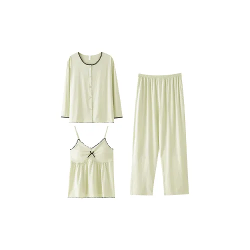 MADALLO Светло-зеленый женский пижамный комплект