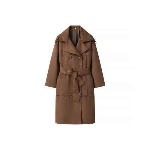 Devanro Темно-коричневое женское пальто