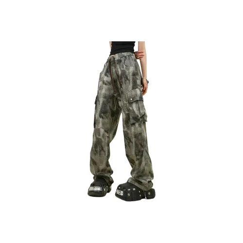 BEAR UNION Камуфляж Унисекс Повседневные Штаны