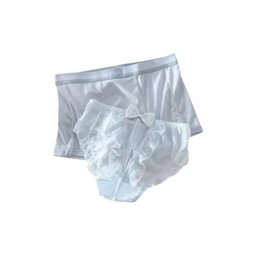 Meter Синий Пара 1 Мужчина и 1 Женщина Унисекс Трусики-бикини