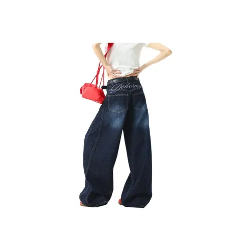 FRLMK Blue Unisex Jeans FRLMK Синий Унисекс Джинсы