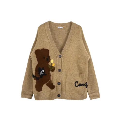 A21 Трикотаж Женский Кофейный Зеленый