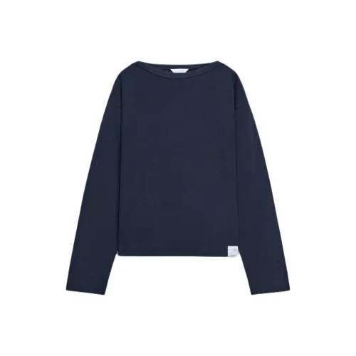 ZARA Морской синий Женские T-рубашки