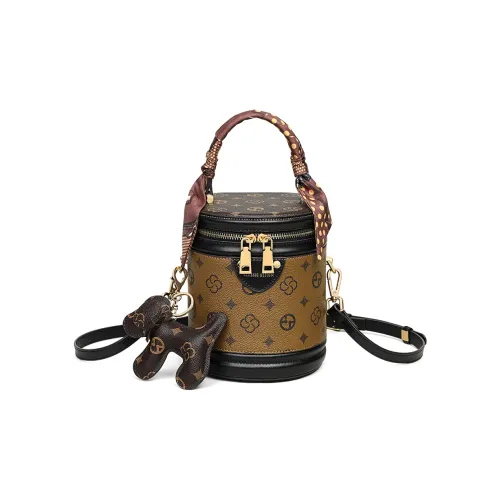 VINEY Сумка через плечо из синтетической кожи стандартная женская кофейного цвета