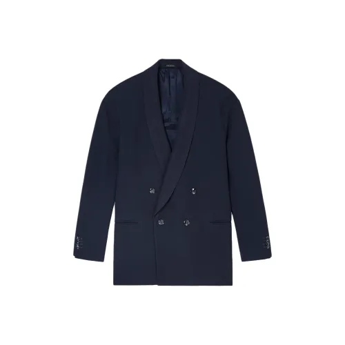 GIORGIO ARMANI Синий Мужской Деловой костюм