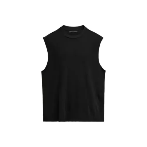 ZARA Мужские майки черного цвета