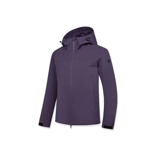 QIAODAN Водонепроницаемый Ветрозащитный Устойчивый к истиранию Дождезащитный Ветровка Мужской Отделение Shadow Фиолетовый