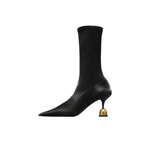 VANDA NOVAK Penelope Ботильоны 6,5 см Женские Черные