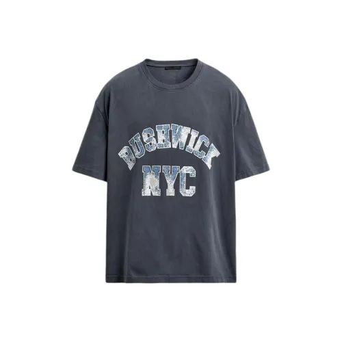 ZARA Выцветший Синий Мужской T-Рубашки