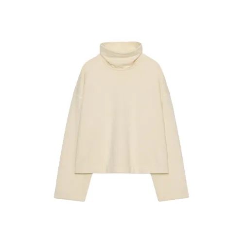 ZARA Ванильный Женский Свитшот