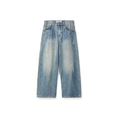 HIPANDA Ностальгические синие унисекс джинсы
