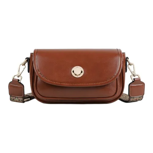 PT'SON Коровья кожа с синтетической кожей сумка через плечо женская коричневый