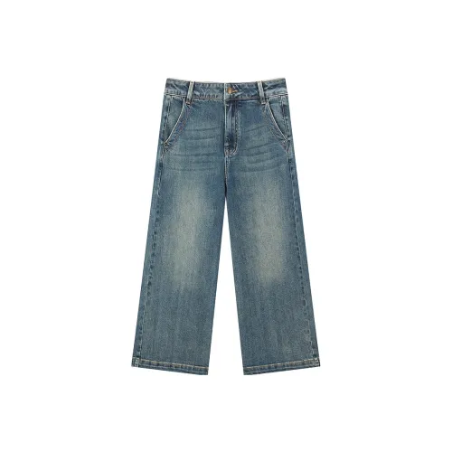 PEACEBIRD Кованый железный серый Женские Джинсы