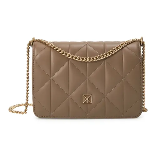 Calvin Klein Синтетический материал Сумка через плечо Женская Песочный Коричневый